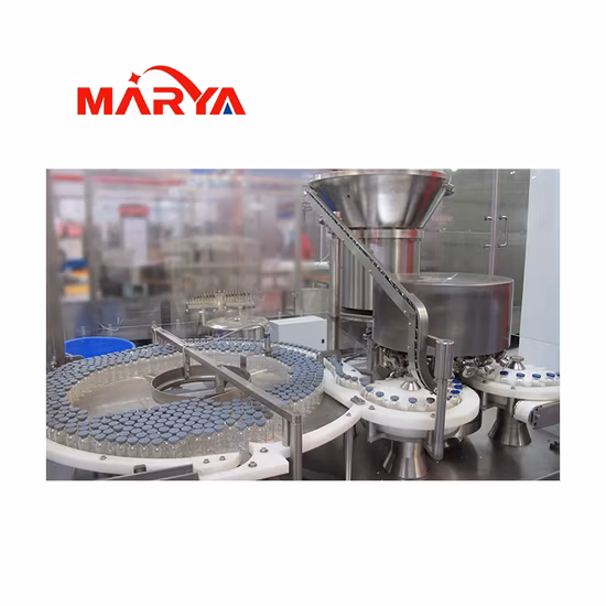 Marya China Pharmaceutical Vial Liquid Filling Sealing Production Line with Washing Stoppering Labeling