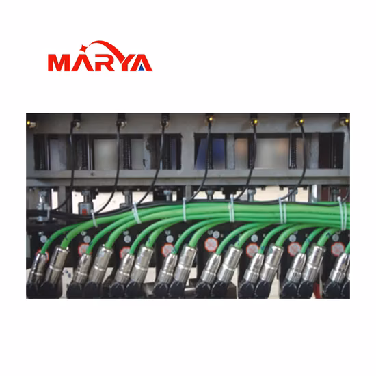 Ligne de production de scellage de remplissage de liquide de flacon pharmaceutique Marya Chine avec étiquetage de bouchon de lavage