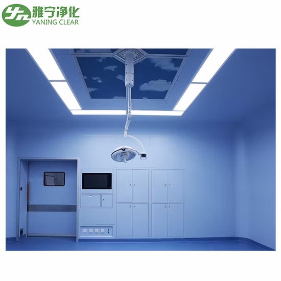 Yaning Cleanroom Clean Air Canopy Système de ventilation ultra propre Plafond à flux d'air laminaire pour salle d'opération d'hôpital